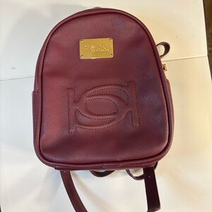 NWOT Bebe maroon mini backpack